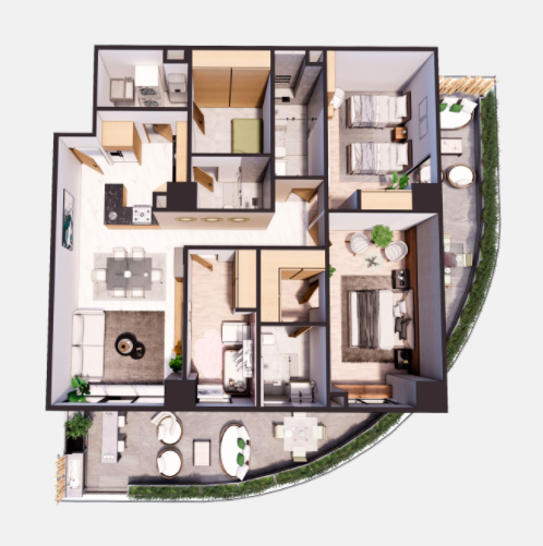 Garde.178 m2 3 recamaras, 2 baños